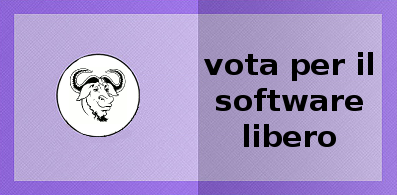 Vota per il Software Libero!
